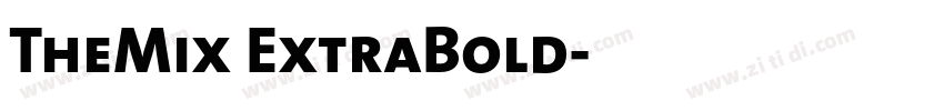 TheMix ExtraBold字体转换